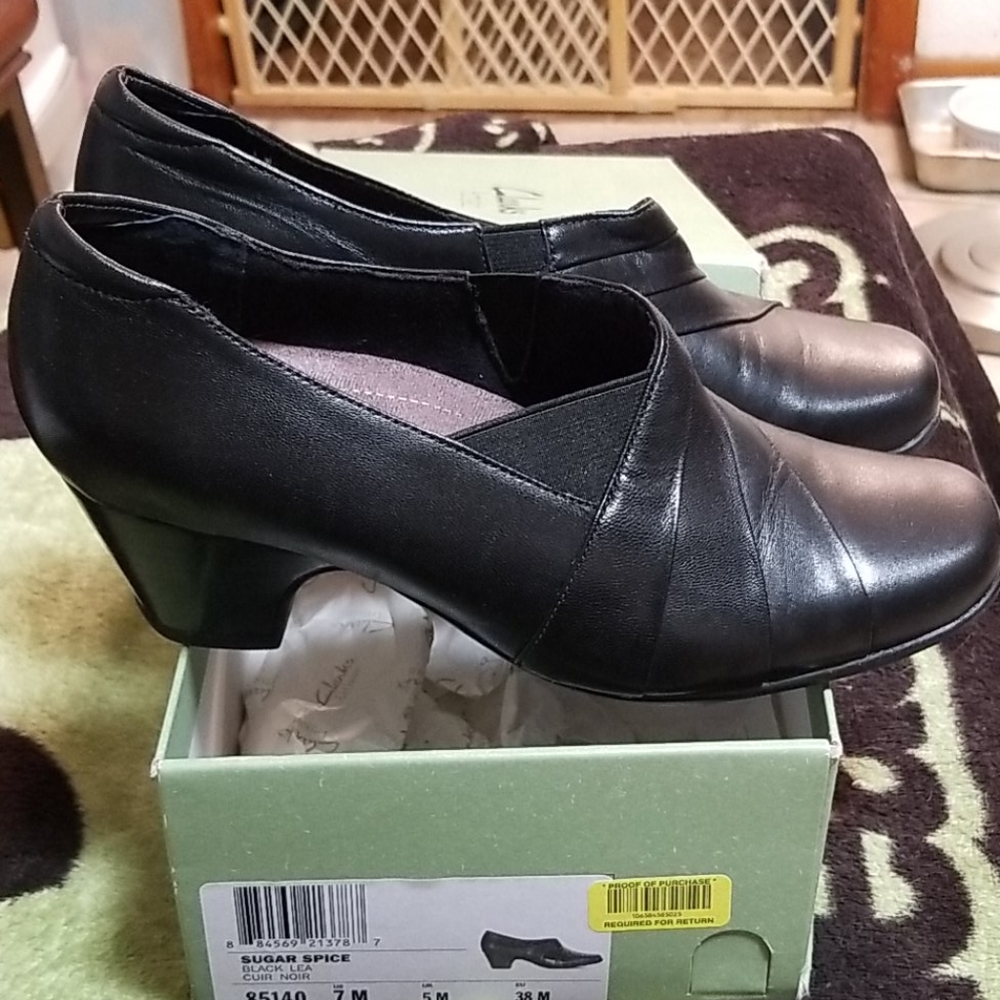 Clarke artisan sugar spice black leather 7M